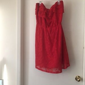 Mini dress, tube top